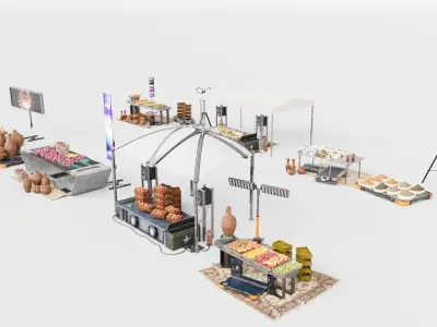 Souk SetA middle east 3D model