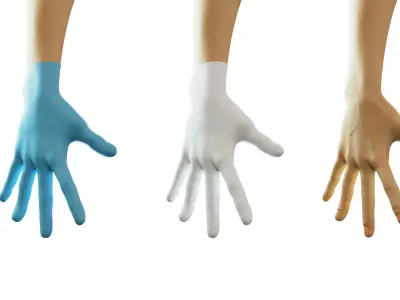 gloved medical hand 