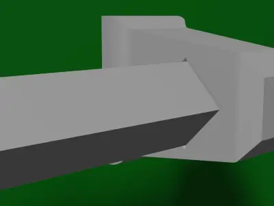 Towel bar Free low-poly 3D model