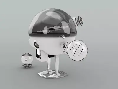 Walk Robot with XPresso 3D model