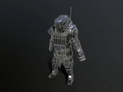 Predator Soldier Low-poly 3D model