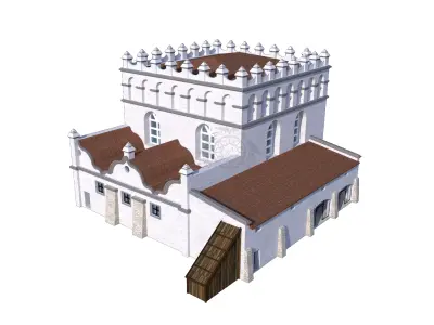 Golden Rose Synagogue Reconstruction 3D model