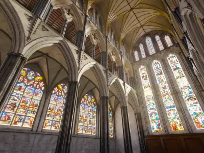 Gothic Nave Stained Glass Bottom 02 - ONLY Low-poly 3D model