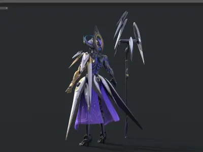 cyberpunk 3D model