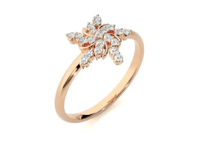 Women ring 3D print model 90