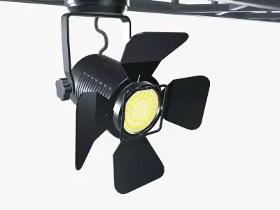 Spot Light Low-poly 3D model