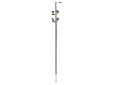 Concrete Lamp Post - Light Pole - Light Post - Street Light 07 3D model