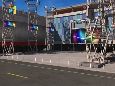 LA Live XBox Plaza 3D model