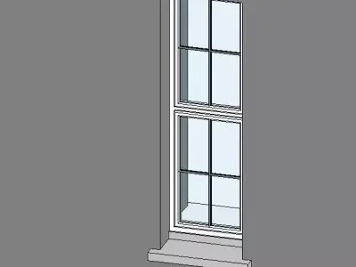 Casement Window - Concrete Cill 3D model
