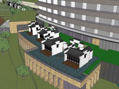 vacation spot-Resort-Fashion Leisure Hotel-0136 3D model