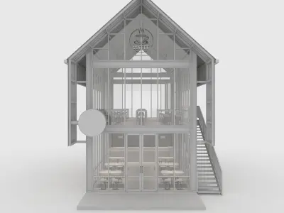 Cafe Modern 4 3D model