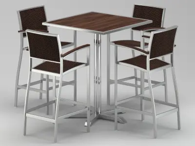 Outdoor set 02 3D model