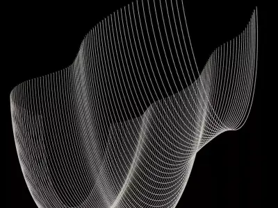 glass pearl ceiling sculpture 3D model