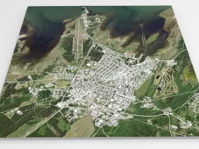 Cityscape Kuressaare Estonia 3D model