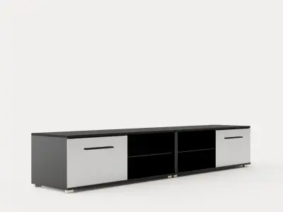 Storsjo TV Bench 200 Cm With Led Lighting Low-poly 3D model