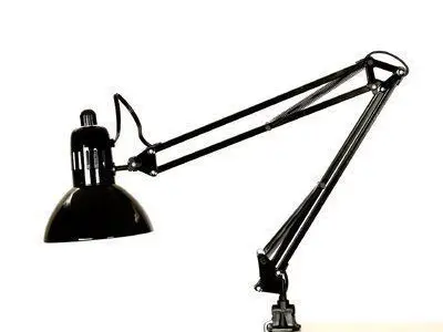 Black Ruthie Desk Lamp 3D model
