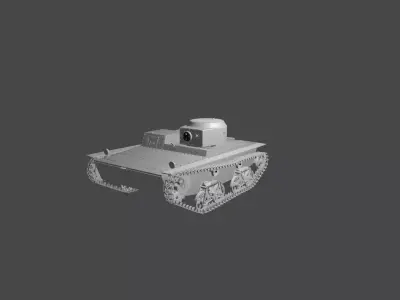 T-38 tank 3D model