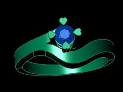 Diamond Ring 3D print model