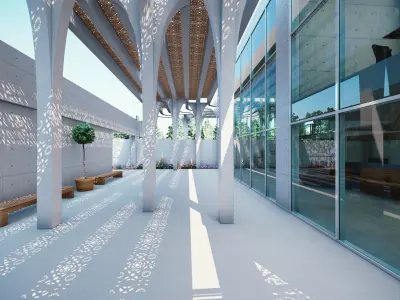 Culture Center 3D model purchase