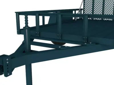 cargo trailer 3D model