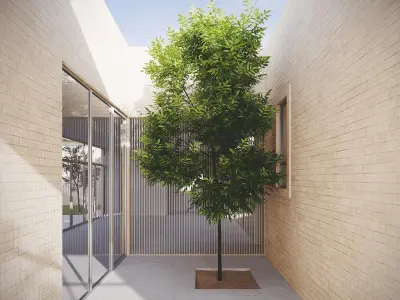 Residential Building Exterior Scene 002 3D model