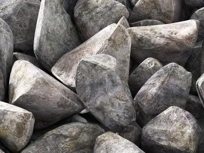 Ice Stone Rock 3D model