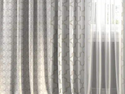 Curtain Set 247 3D model