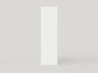 Sliding Door Wardrobe VISTA 250 White Low-poly 3D model