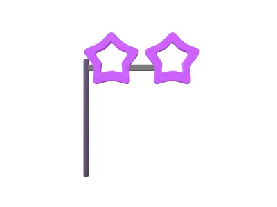 Carnival Mask with Star Shaped v1 006 Low-poly 3D model
