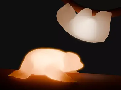 Indirect lighting in the sloth 3D model