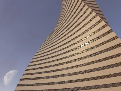 Post Apocalyptic building 4 3D model