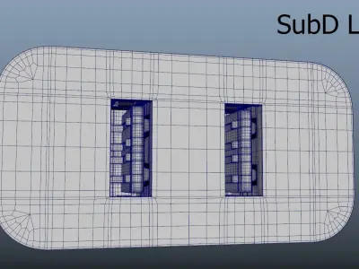 USB Power Adapter 2 Slot 3D model