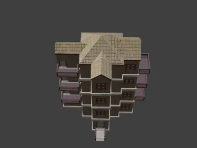 House Model 38 Low-poly 3D model