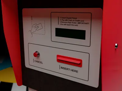 Parking Machine 3D model