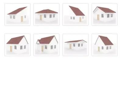Hause Roof Set 3D model