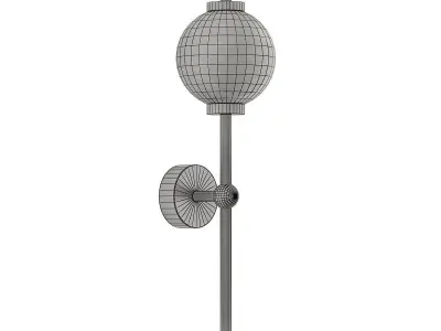 bruse light brass wall sconce 3D model