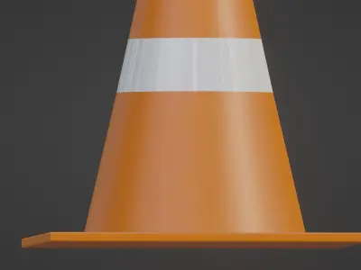 Traffic Cone - low poly - Game Ready Low Poly - 3D Low-poly 3D model