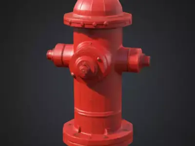 Fire hydrant 3D model 29