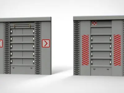 sci-fi Architecture kitbash 25 3D model