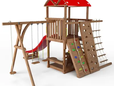 Children slide Mushroom 3D model