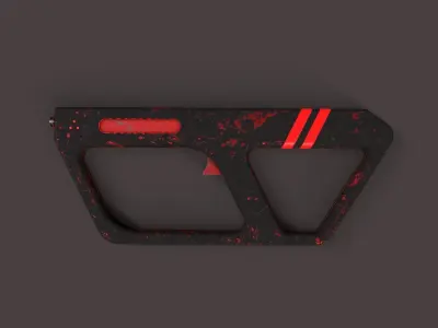 Sci-Fi Gun V2 Low-poly 3D model