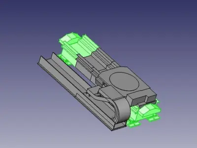 base for walking Kuka Robots 7th DOF of robot KR30 Krc2 Low-poly 3D model
