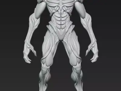 Inferno Alien Warrior 3D print model
