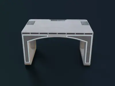 Sci-Fi Table Low-poly 3D model