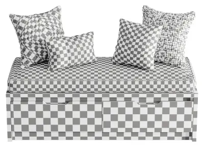 Seat Pillows Set 5 3D model