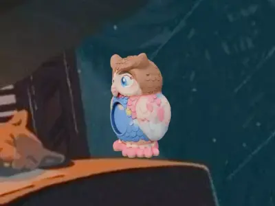 Hearthglow Owl Window Lamp 3D print model