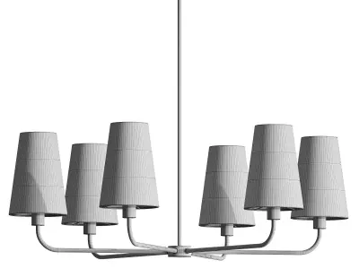 Ansel Chandelier 6 Head 3D model