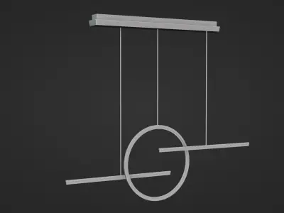Hanging Circle Light Low-poly 3D model