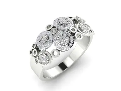 Women Ring Render 3dm STL MTL SLC JCD OBJ FBX Details 3D print model 77
