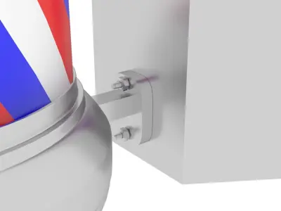 Barbershop Pole 3D model
